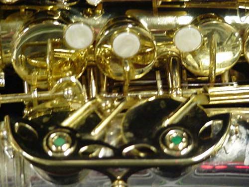 Silver & gold DC Pro series Super 20 style large bell alto sax with 