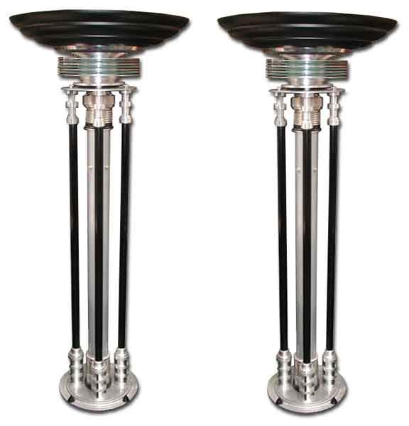 4494 Pair of Moderne Art Deco Torcheres  