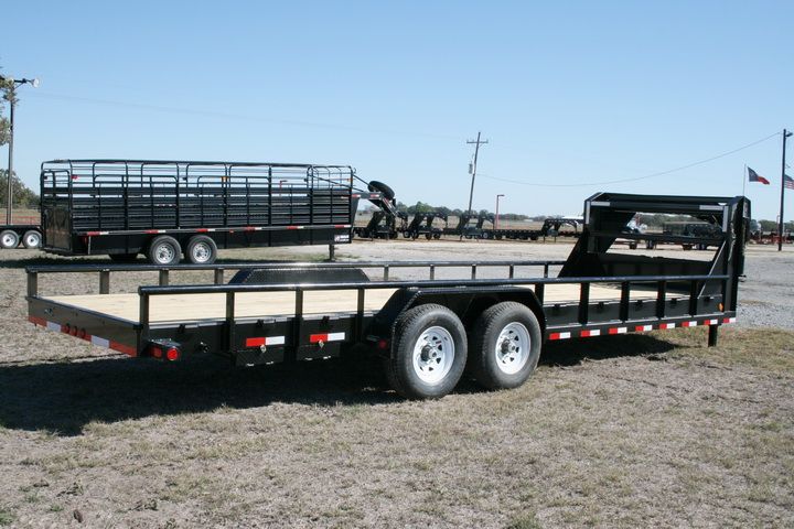 New 24 x 83 Gooseneck Equipment Lowboy Trailer with 7K Axles  