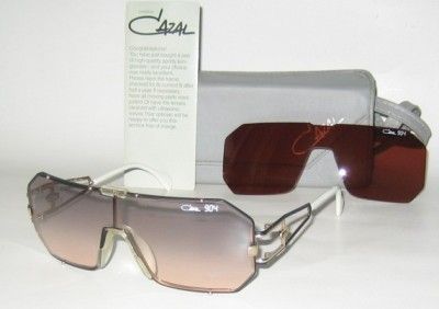   CAZAL W.GERMANY SUNGLASSES 904 ROSE SHIELD AVIATOR UNWORN w/CASE