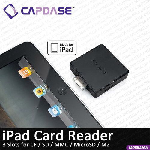 Capdase 3 in 1 iPad Card Reader CF / MMC / MicroSD / SD  