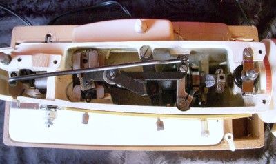 Singer 237 Sewing Machine, Case. Manual, Motor & Hand Crank Heavy 