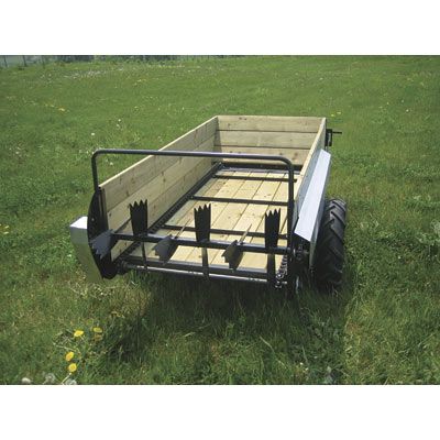 Farm Tuff Manure Spreader 1800 lb 40 Bushel Cap #MS 4000G 774996064659 