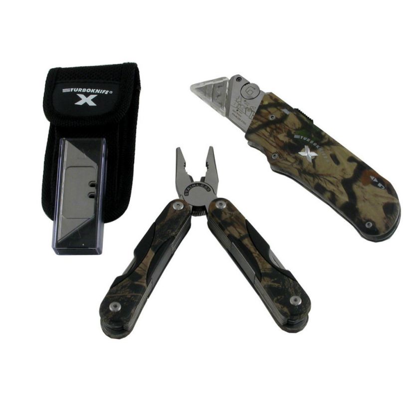 Olympia Tools 33 173 Turboknife X Camo & Multifunction Pliers Set 