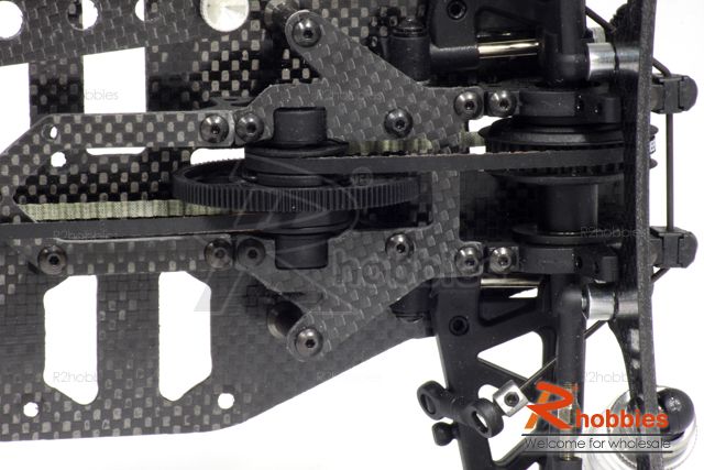 10 RC 4WD Carbon Fiber Chassis On Road BELT DRIVE Car  