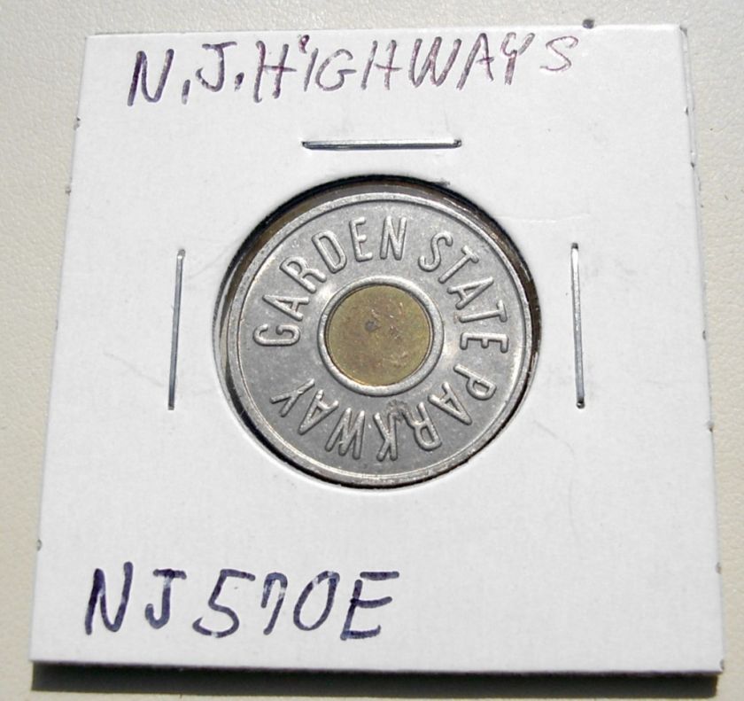 Old New Jersey Garden State Parkway NJ Transit Token  