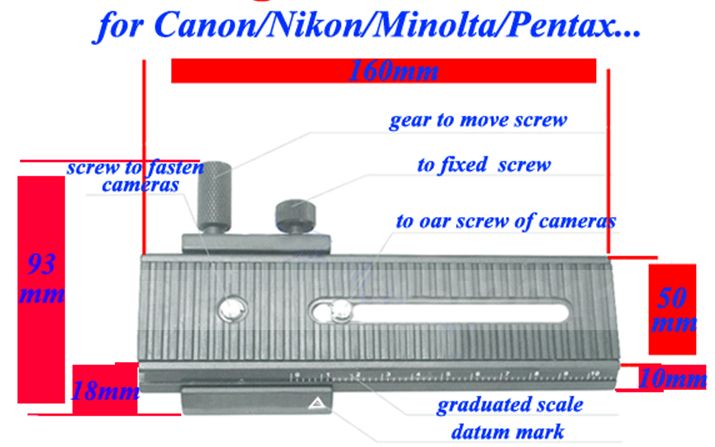 way Fotomate LP 01 macro turning long type tripod head camera  