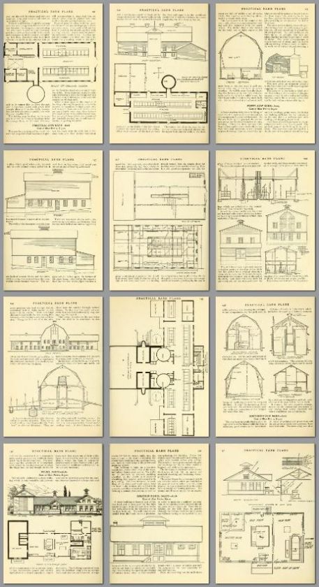 Horse Cattle Barn Stable Stall Corral Shed Design Plans  