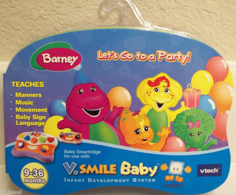 VTECH VSMILE BABY SMARTRIDGE BARNEY EDUCATIONAL GAME  