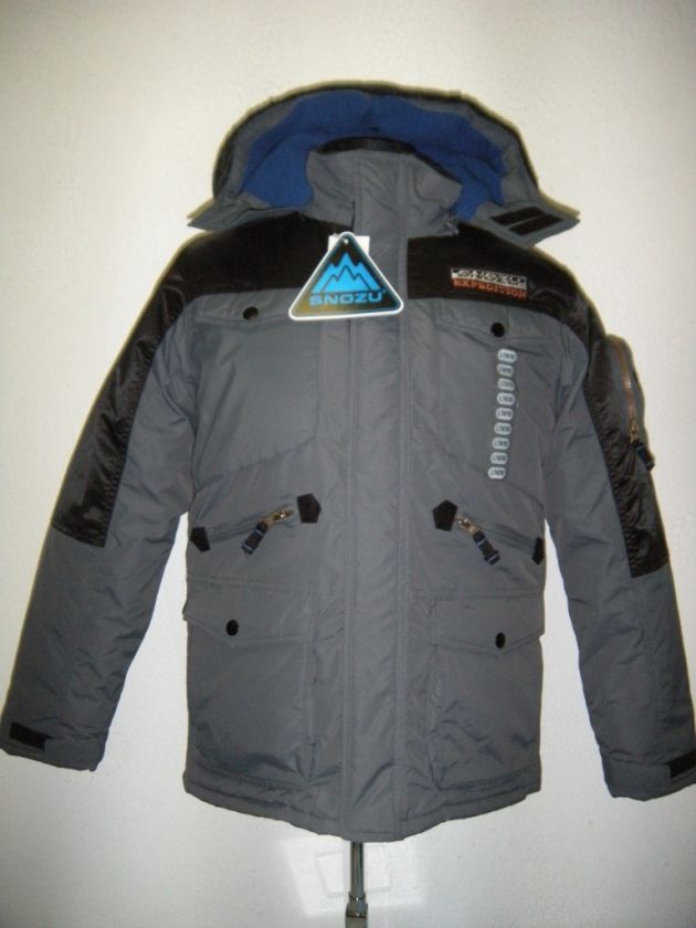   Expedition Boys XS 5/6 Winter Snow Ski Coat Parka CHARCOAL GRAY  