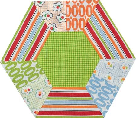   Whirligig, Merry go round, Curved Hexagon, Hexagon party, Apple Pie