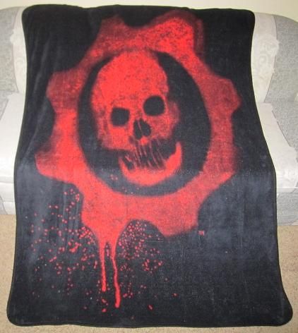 Gears of War Skull XBox 360 Game Plush Fleece Blanket  