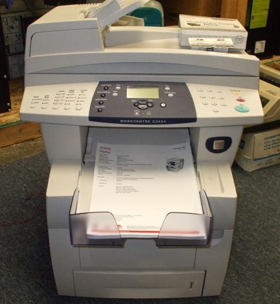 Xerox Workcentre C2424 Color Solid Ink All In One Copy Fax Scan 